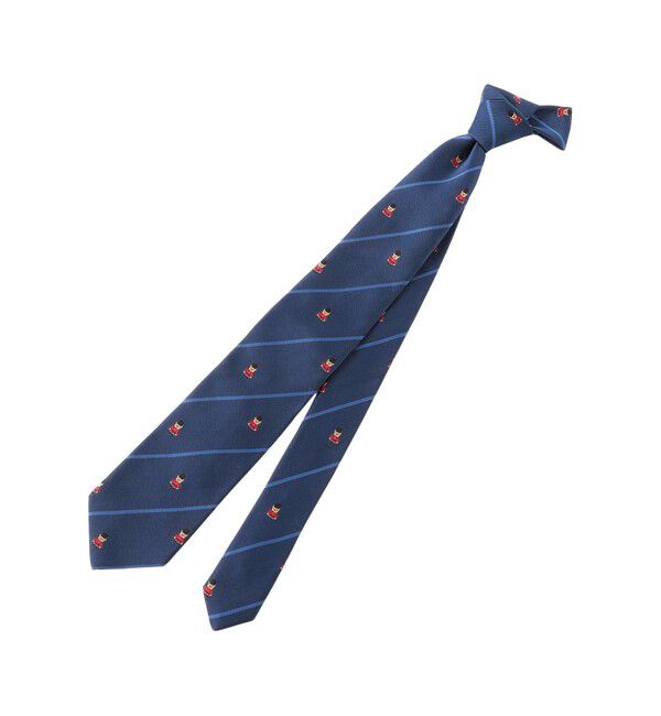 MACKINTOSH PHILOSOPHY「バッキンガムベア&times;ストライプ レギュラータイ」|ネクタイ・蝶ネクタイ|ブルー
