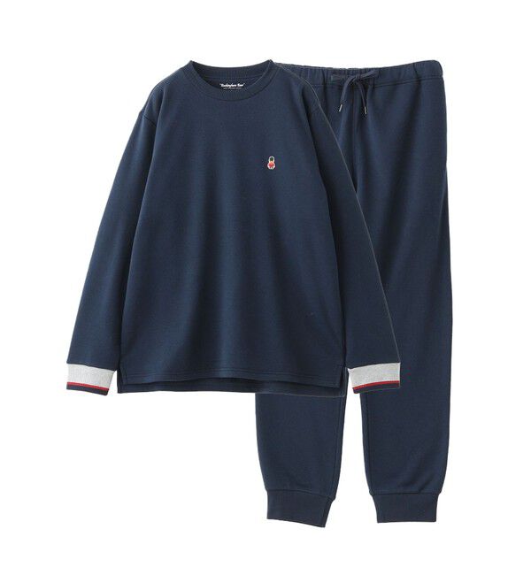 MACKINTOSH PHILOSOPHY「【WEB限定】パイル無地裏起毛＆無地パンツ パジャマ」|その他|ネイビー