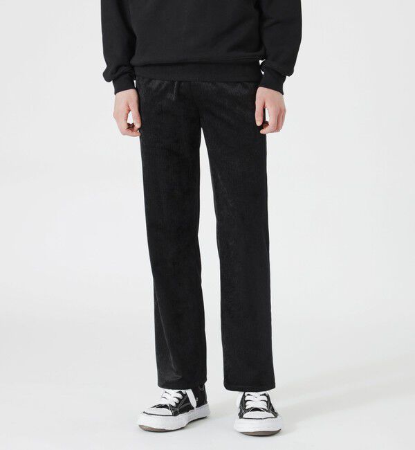  「エンボスベロアイージーパンツ」|その他|ブラック