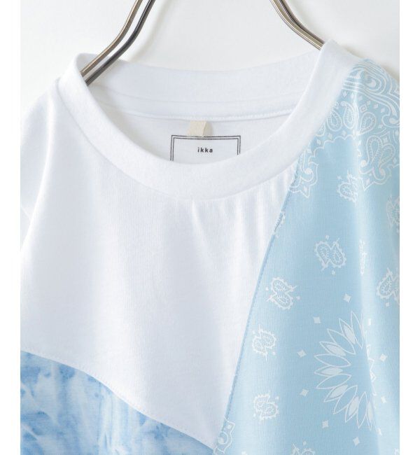 ikka kids「【キッズ】デニムプリント切り替えT（120~160cm）」|Tシャツ・カットソー|