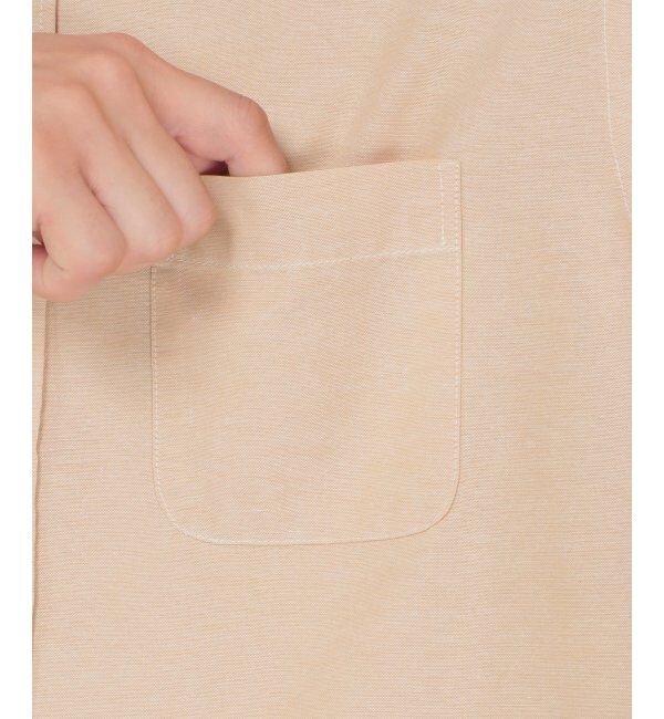 ikka「7分オックス裾切り替えシャツ」|シャツ・ブラウス|