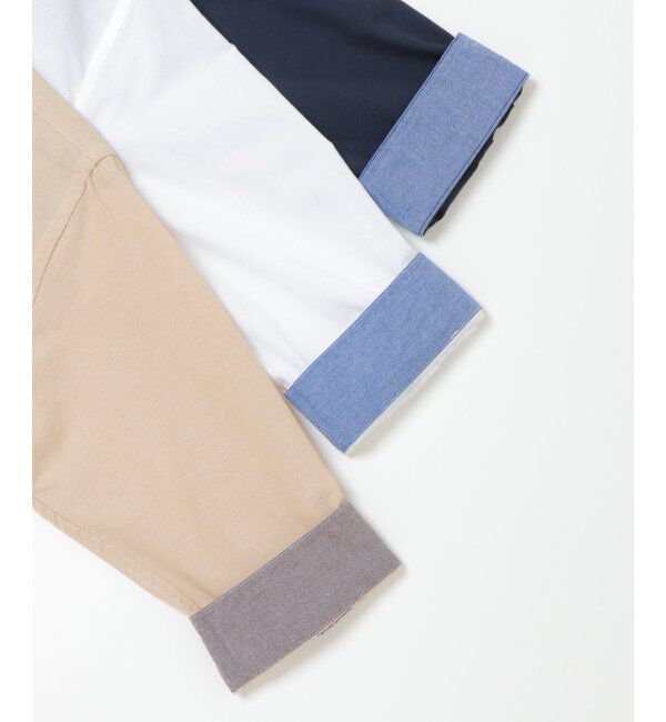 ikka「7分オックス裾切り替えシャツ」|シャツ・ブラウス|