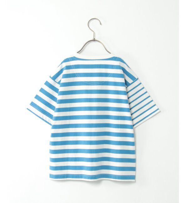 ikka kids「USAコットン イピッチボーダーポケT（120~160cm）」|Tシャツ・カットソー|