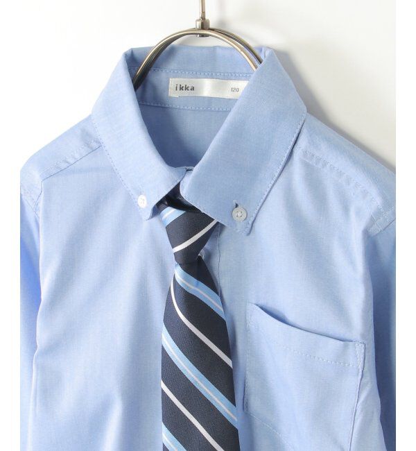 ikka kids「ネクタイツキダンガリーシャツ」|シャツ・ブラウス|
