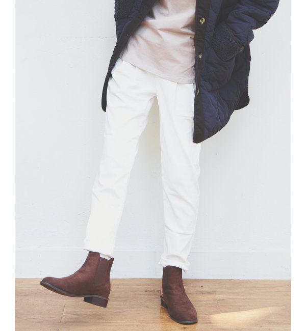 Lbc with Life「ラクぬくテーパードパンツ」|その他|ホワイト