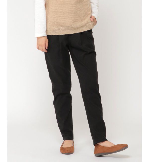 Lbc with Life「ラクぬくテーパードパンツ」|その他|ブラック