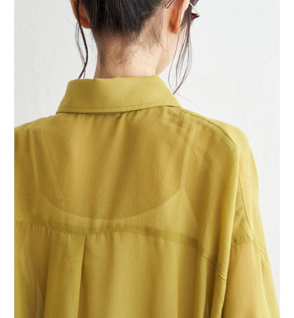 Lbc with Life「シアーボックスシルエットシャツ」|シャツ・ブラウス|