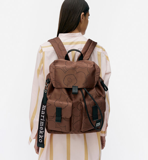 Marimekko「Everything Backpack L Piirto Unikko バックパック」|リュック|