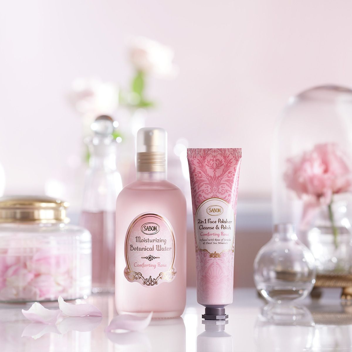 SABON「フェイスポリッシャー　コンフォーティング・ローズ　デュオ」|洗顔料|