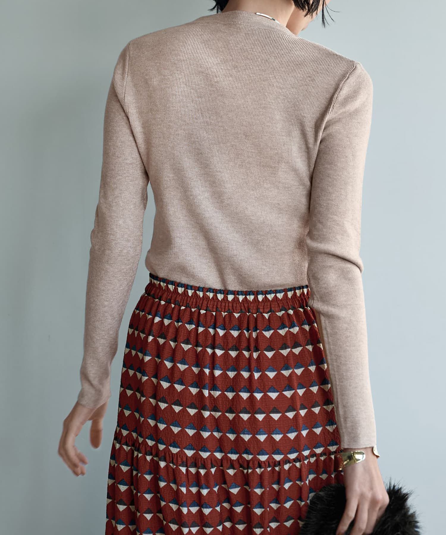 STYLE DELI「心地良いUネックインナーニットトップス」|Tシャツ・カットソー|