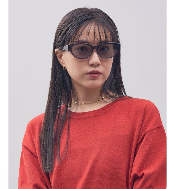  「Zoff｜STUDIO SEVEN｜オーバル型 サングラス 横長｜カラーレンズ｜紫外線防止 UVカット」|サングラス|