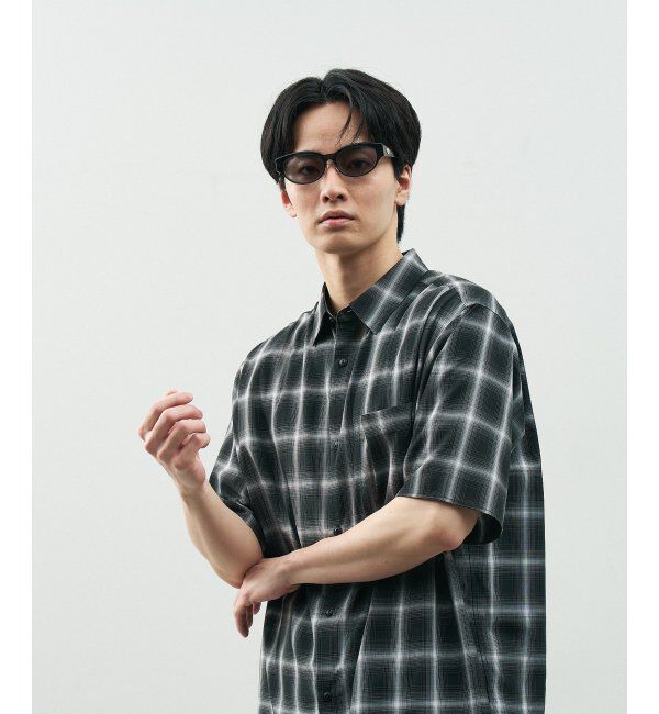  「Zoff｜STUDIO SEVEN｜オーバル型 サングラス 横長｜カラーレンズ｜紫外線防止 UVカット」|サングラス|