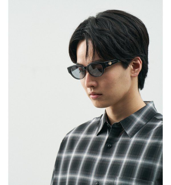  「Zoff｜STUDIO SEVEN｜オーバル型 サングラス 横長｜カラーレンズ｜紫外線防止 UVカット」|サングラス|