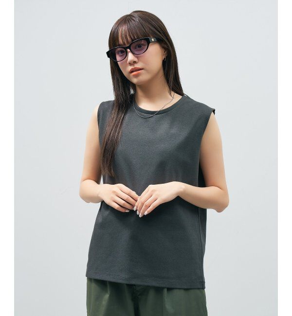  「Zoff｜STUDIO SEVEN｜オーバル型 サングラス 横長｜カラーレンズ｜紫外線防止 UVカット」|サングラス|黒3