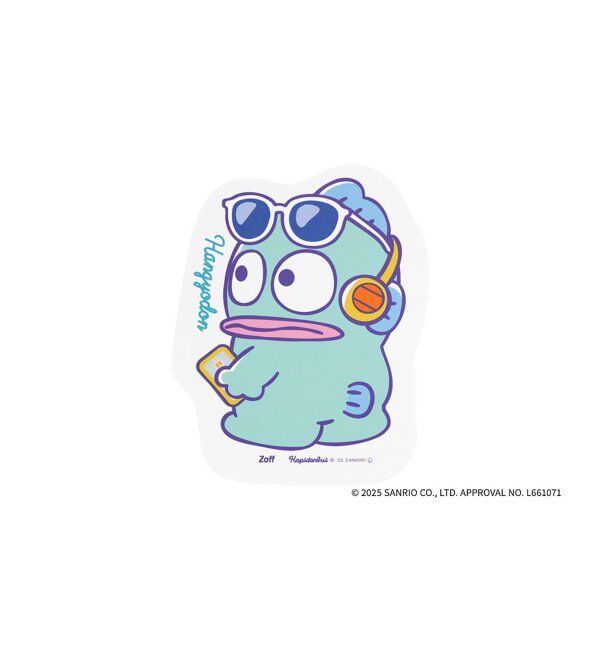  「Zoff｜はぴだんぶい メガネ・サングラス拭き｜スマホクロス｜可愛い｜ギフト グッズ  」|サングラス|薄ブルー