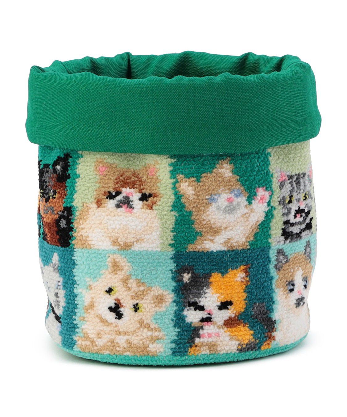 FEILER「ルック！マイキャット　ファブリックバスケットS　MCT-257090（WEB限定）」|その他|ミディアムグリーン