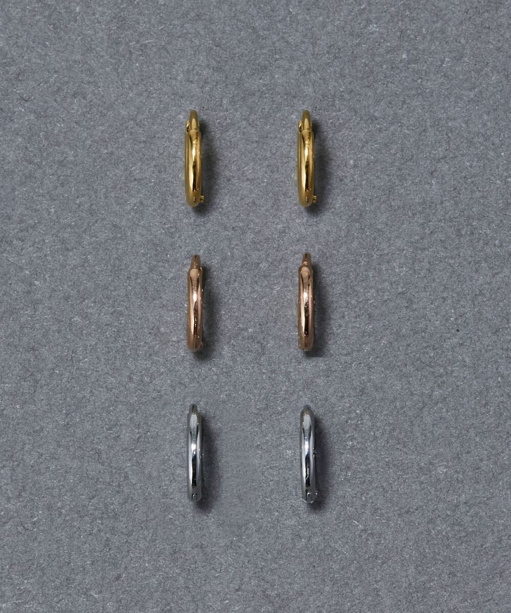 Phoebe「【シリーズ累計販売10000点突破】金属アレルギー対応 ミニフープピアス サージカルステンレス」|ピアス|