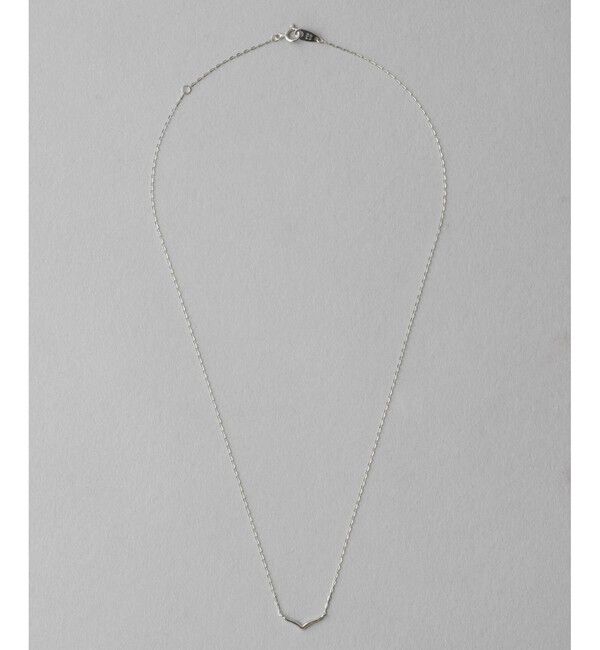 ete「[レイヤー] K10WG ウィッシュボーン ネックレス」|ネックレス|