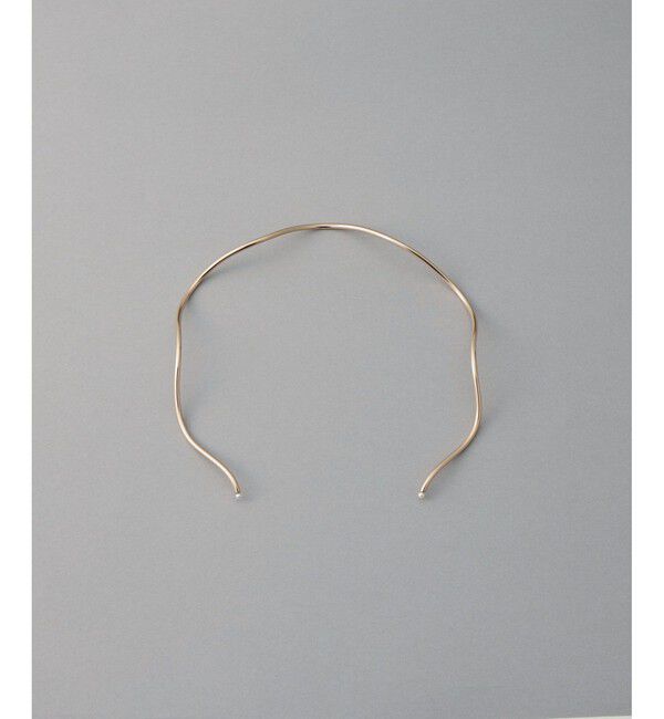 ete「[フォーム] パール ネックカフ」|ネックレス|ピンクゴールド