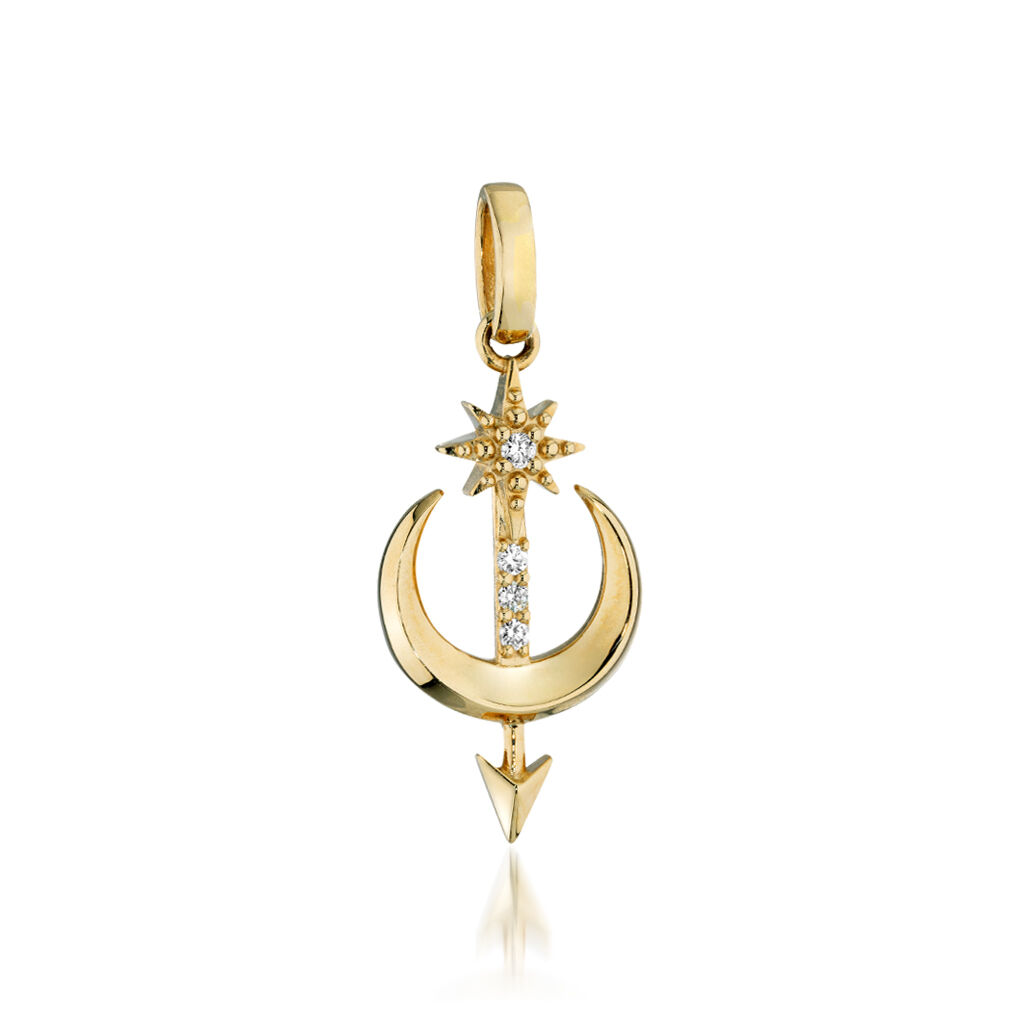 STAR JEWELRY「STAR CHARMS」|ネックレス|イエローゴールド