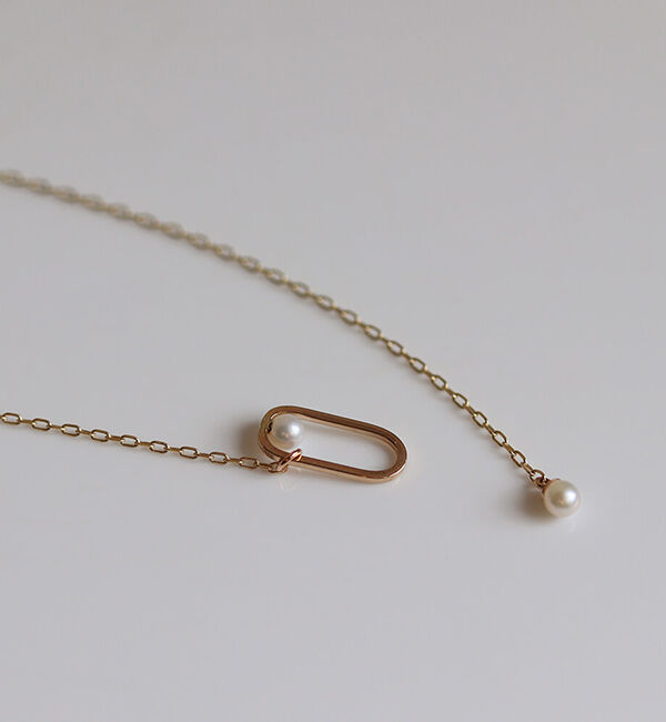  「パール Y ネックレス | K10YG」|ネックレス|