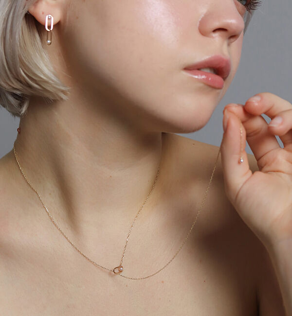  「パール Y ネックレス | K10YG」|ネックレス|