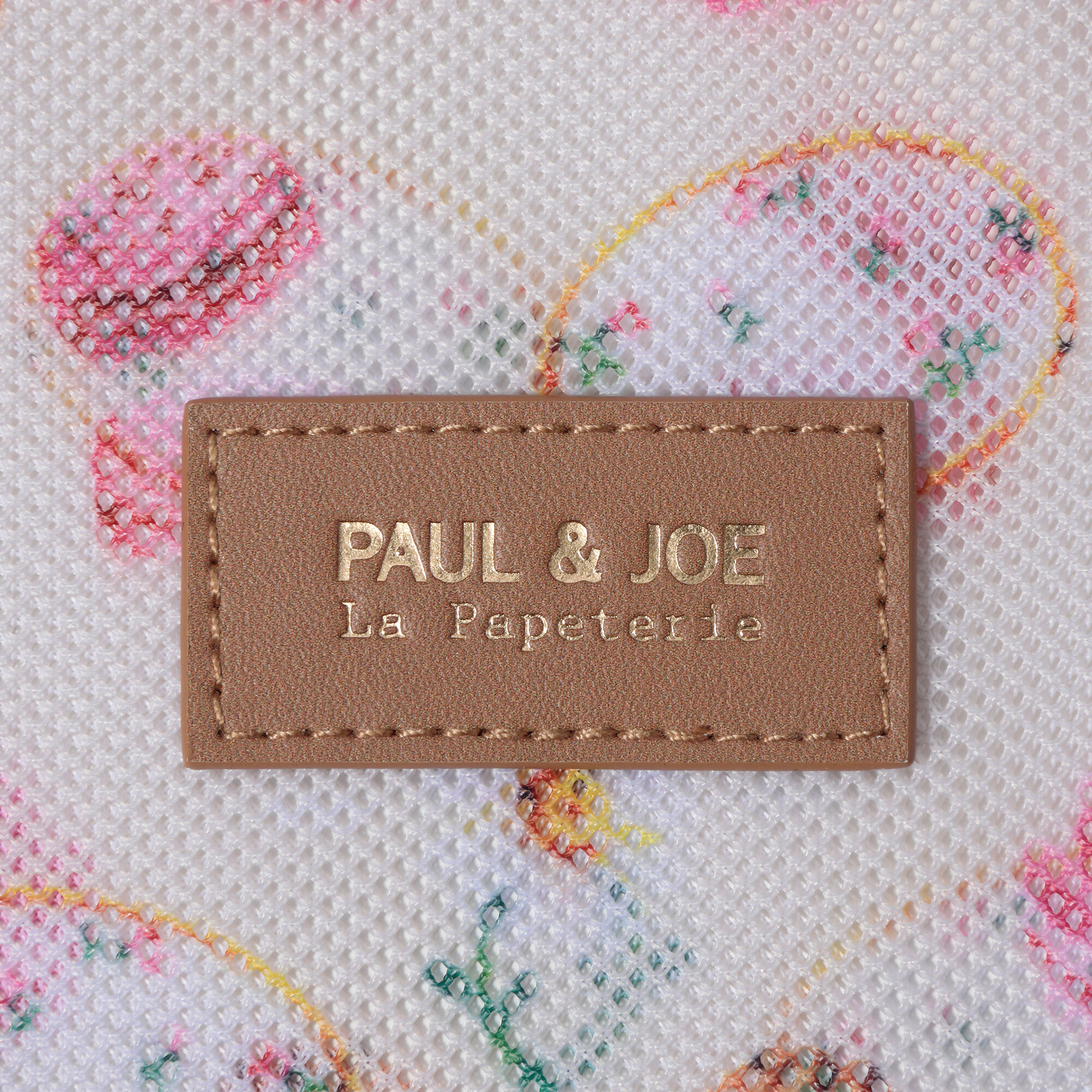 PAUL&JOE「プリントメッシュフラットポーチ／ポール＆ジョー」|ポーチ|