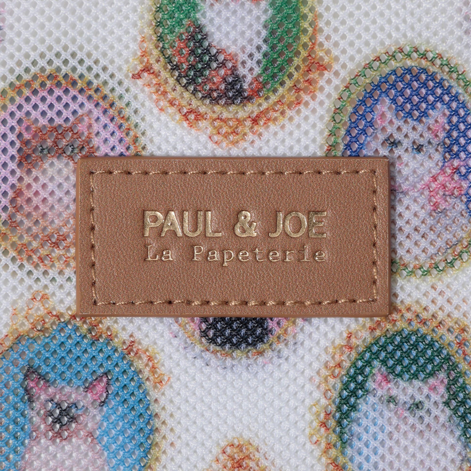 PAUL&JOE「プリントメッシュフラットポーチ／ポール＆ジョー」|ポーチ|