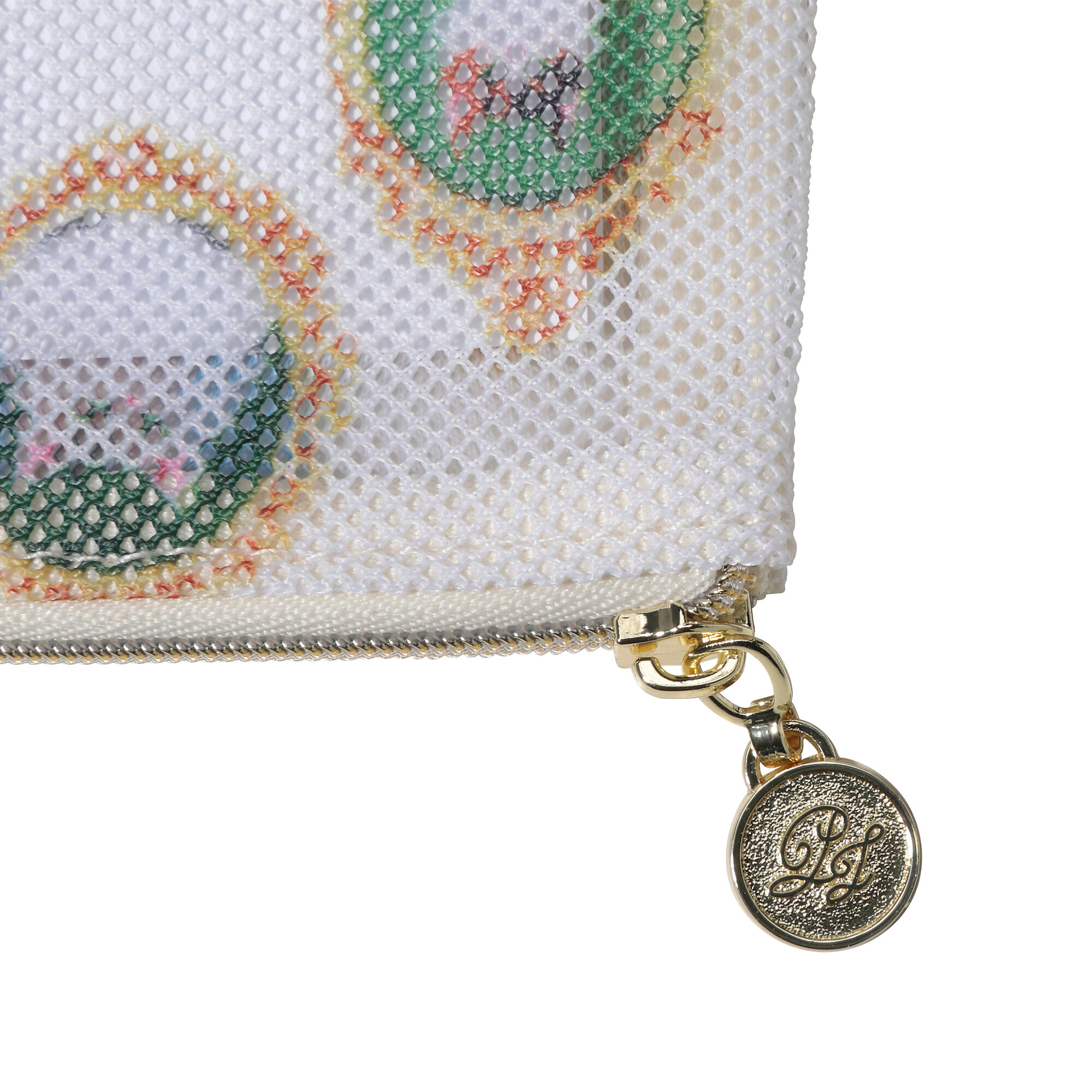 PAUL&JOE「プリントメッシュフラットポーチ／ポール＆ジョー」|ポーチ|