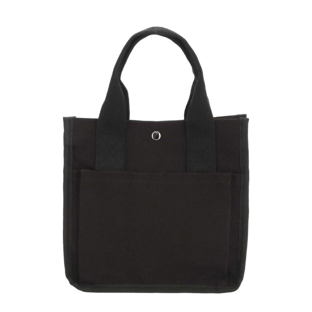 BACKYARD FAMILY「ランチバッグ おしゃれ 通販 ミニトートバッグ キャンバス 無地 お弁当 バッグ お弁当袋」|食器・キッチングッズ|ブラック1