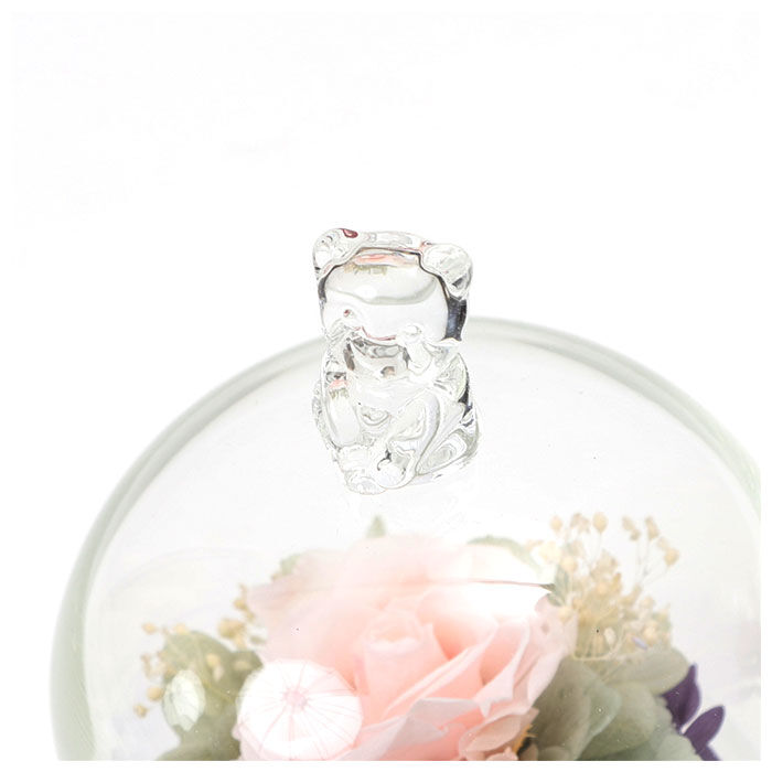 BACKYARD FAMILY「プリザーブドフラワー ガラスドーム 通販 モチーフドームアレンジメント アレンジメントフラワー」|その他|