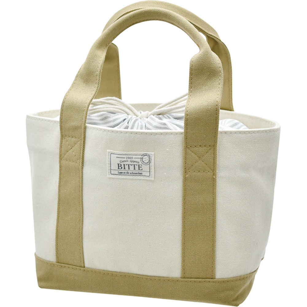 BACKYARD FAMILY「ランチバッグ キャンバス 巾着 通販 ランチバック 巾着バッグ 巾着バック 巾着袋 巾着型」|食器・キッチングッズ|ホワイト1