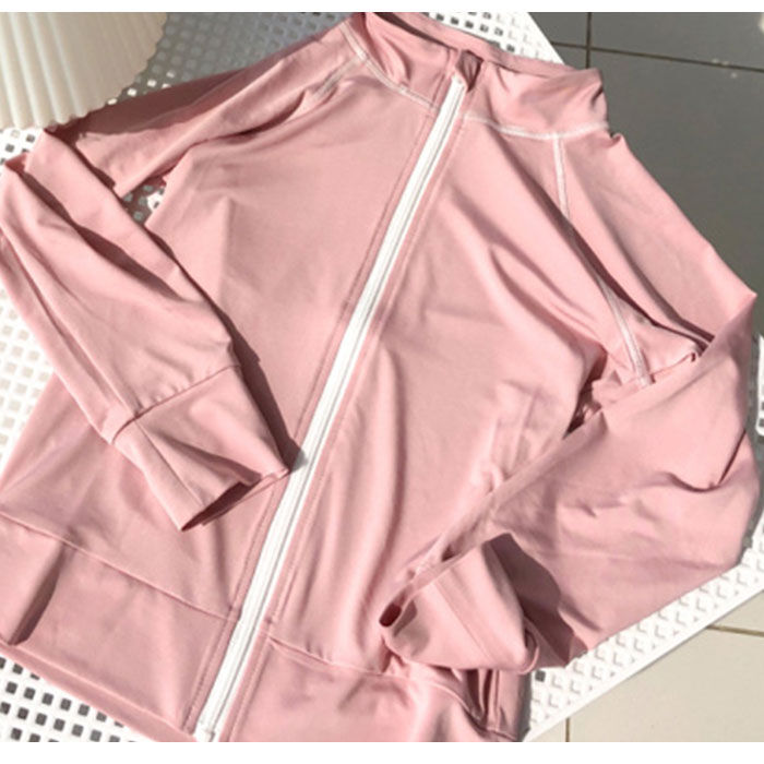 BACKYARD FAMILY「ラッシュガード キッズ 長袖 通販 無地 シンプル パーカー 夏 ジップアップ 110-120cm」|スポーツ|