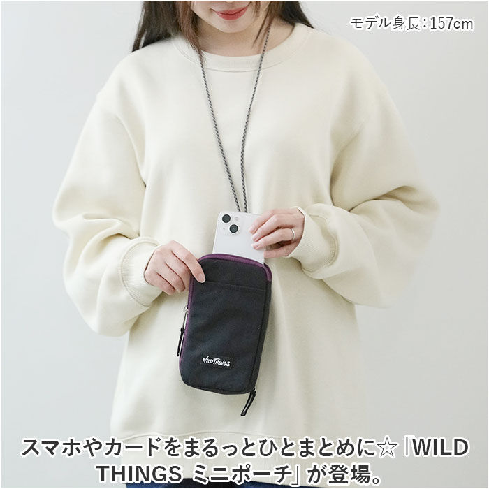 BACKYARD FAMILY「ネックポーチメンズ 通販 WILDTHINGS ワイルドシングス ミニポーチ ポーチ 小物入れ」|ポーチ|