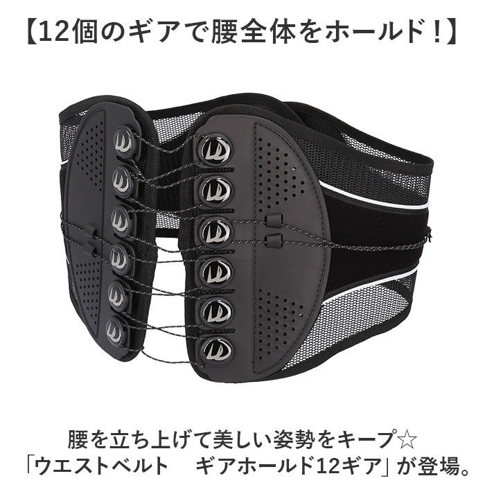 BACKYARD FAMILY「腰 サポーター 通販 ウエストベルト ギアホールド12ギア 腰サポーター コルセット 腰用」|その他|