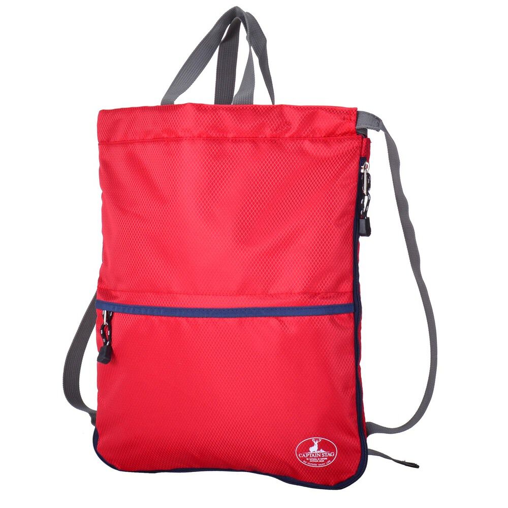 BACKYARD FAMILY「キャプテンスタッグ リュック 通販 ナップサック ナップザック レッスンバッグ バックパック」|リュック|レッド1