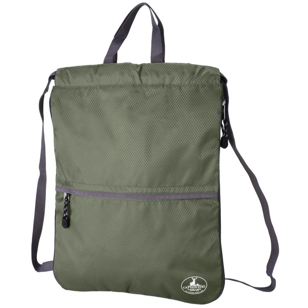 BACKYARD FAMILY「キャプテンスタッグ リュック 通販 ナップサック ナップザック レッスンバッグ バックパック」|リュック|グリーン1