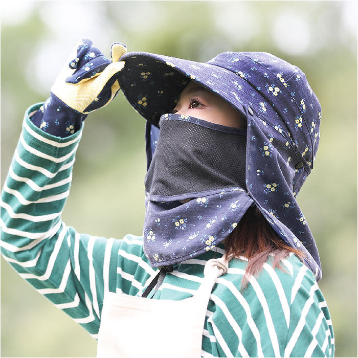 BACKYARD FAMILY「UVカット 帽子 レディース 日よけ 首の後ろ 通販 つば広帽子 折りたたみ帽子 撥水 つば 長い」|ハット|