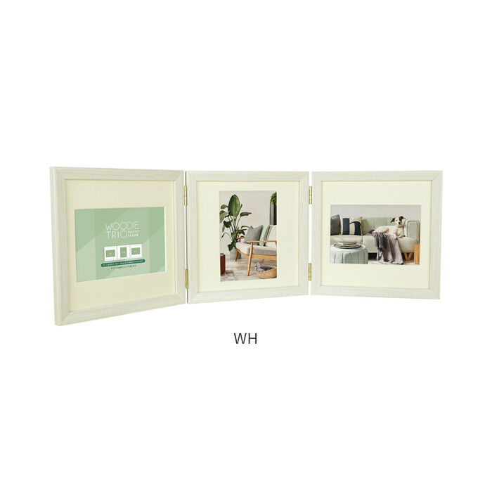 BACKYARD FAMILY「フォトフレーム L判 3枚 通販 万丈 ウッディトリオ フォト フレーム フォトスタンド 写真立て」|その他|