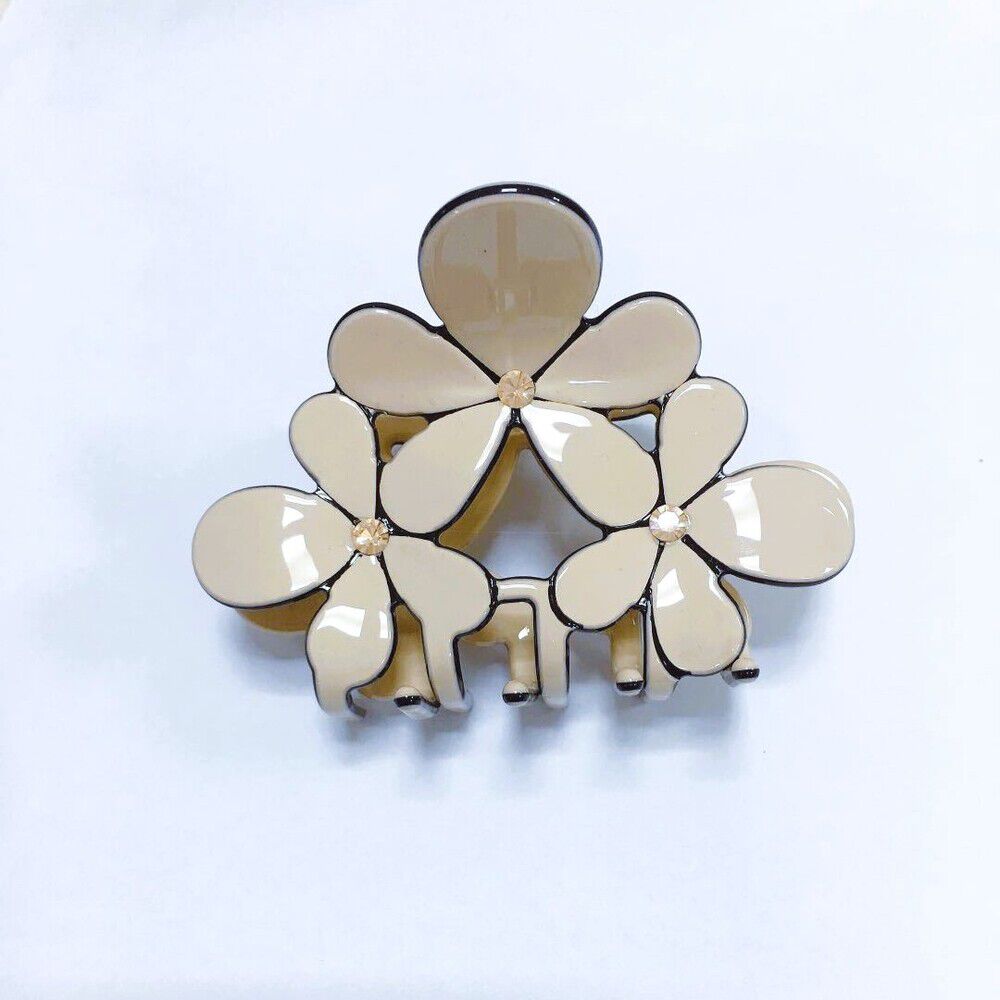 BACKYARD FAMILY「ヘアクリップ 通販 バンスクリップ ヘアアクセサリー クリップ 髪留め 髪飾り お花 花」|その他|ベージュ2