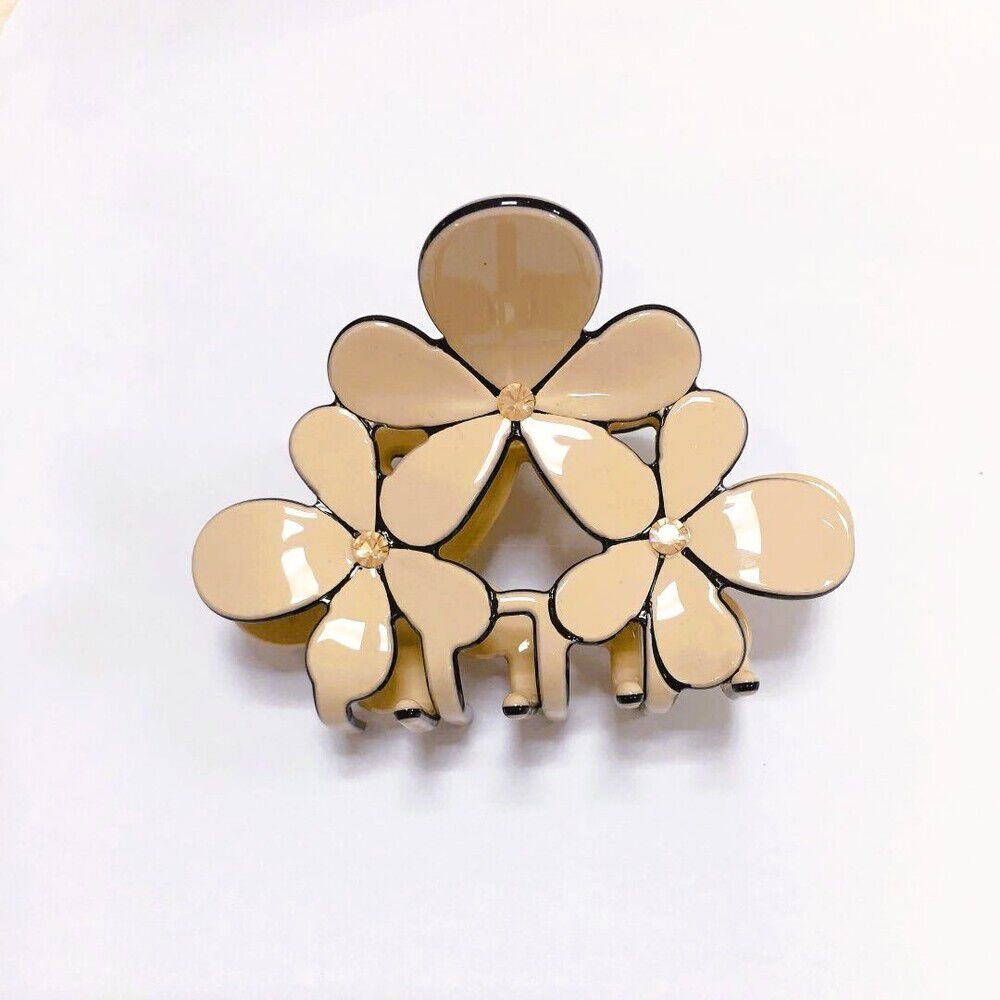 BACKYARD FAMILY「ヘアクリップ 通販 バンスクリップ ヘアアクセサリー クリップ 髪留め 髪飾り お花 花」|その他|ベージュ3