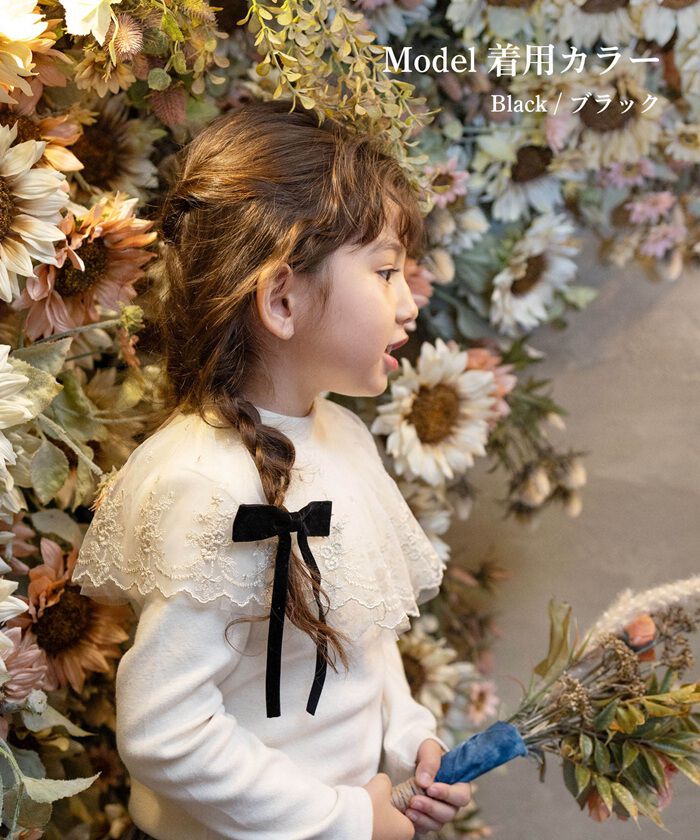 BACKYARD FAMILY「Rora バレッタ キッズ 通販 マールン ベルベット 髪飾り 髪どめ 髪留め リボン 大きめ」|その他|