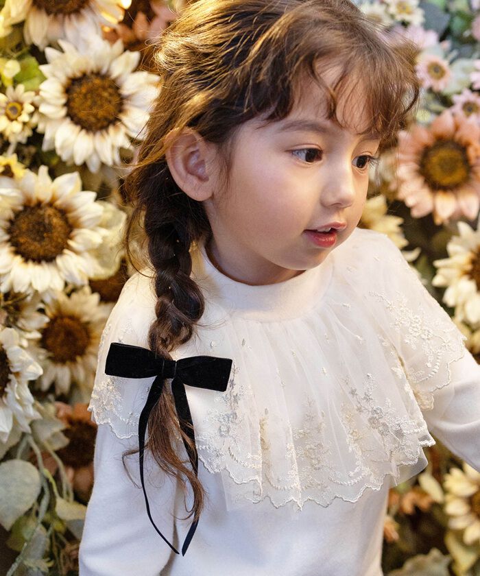 BACKYARD FAMILY「Rora バレッタ キッズ 通販 マールン ベルベット 髪飾り 髪どめ 髪留め リボン 大きめ」|その他|