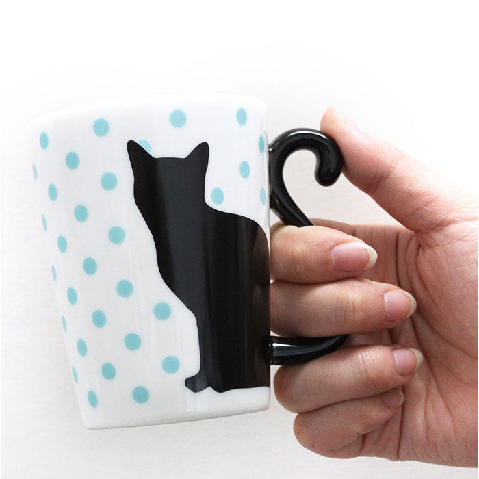 BACKYARD FAMILY「マグカップ ペア 通販 ペアマグカップ マグ カップ 猫 黒猫 ネコ コップ 300ml」|グラス・マグカップ|