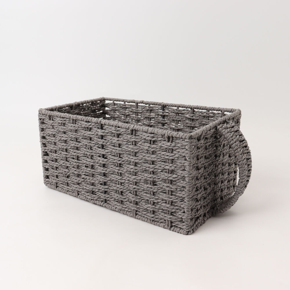 BACKYARD FAMILY「収納ボックス 取っ手付き 通販 パントリー 収納 ケース かご バスケット ちどり産業」|食器・キッチングッズ|グレー1