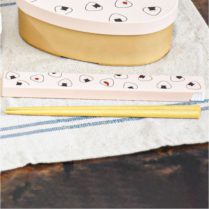 BACKYARD FAMILY「ぎゅっとおにぎりさん 箸 箸箱 セット 通販 日本製 はし お箸 おはし 18cm 箸箱セット」|食器・キッチングッズ|