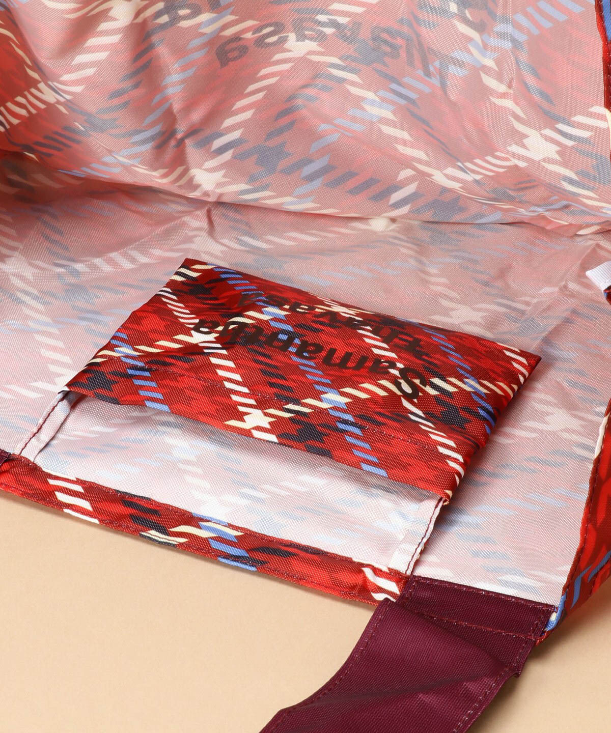 Samantha Thavasa「チェック柄エコバッグ 小サイズ」|その他|