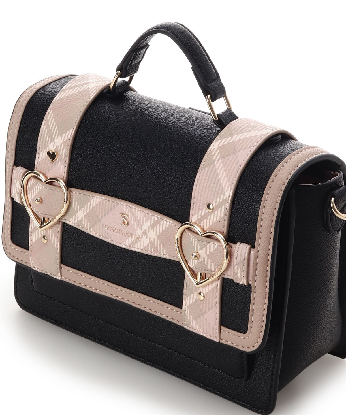 Samantha Vega「チェックハートベルトサッチェルショルダーバッグ」|ショルダー・メッセンジャー|