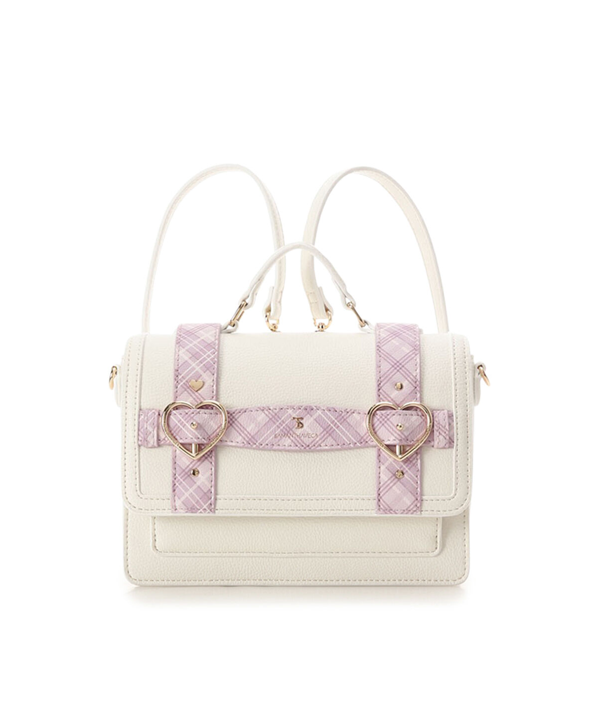 Samantha Vega「チェックハートベルトサッチェルショルダーバッグ」|ショルダー・メッセンジャー|