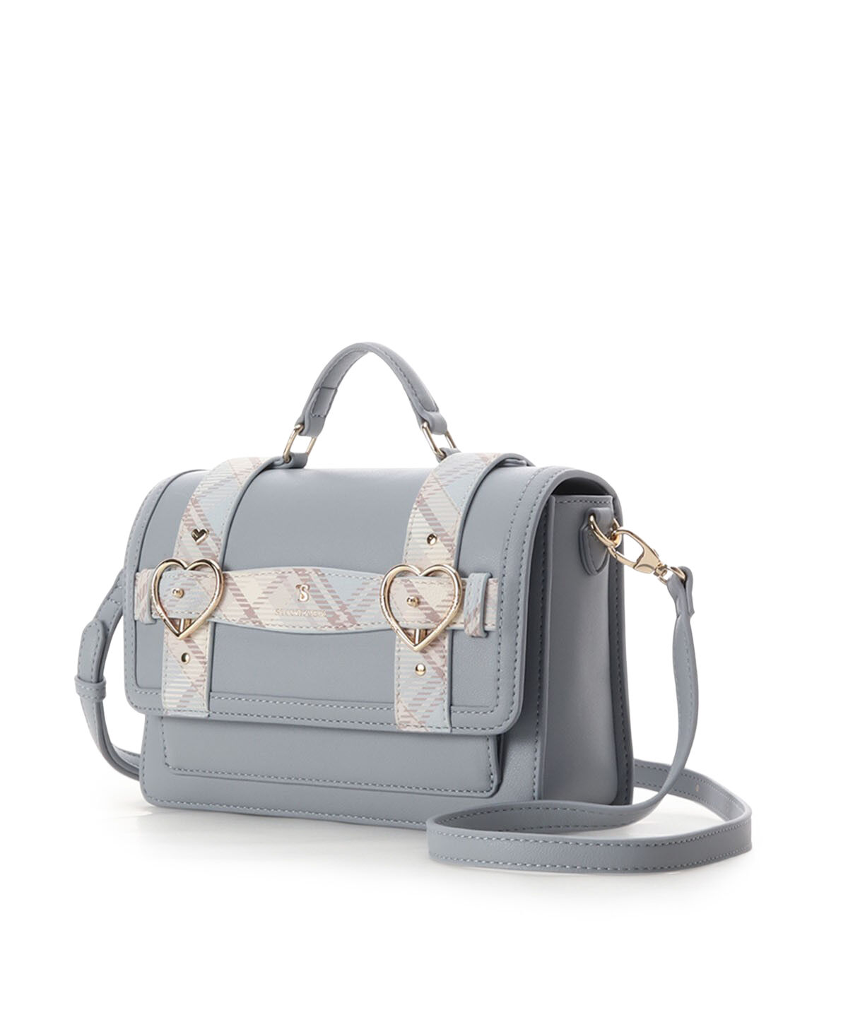 Samantha Vega「チェックハートベルトサッチェルショルダーバッグ」|ショルダー・メッセンジャー|